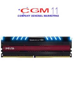 TEAM DELTA Series DDR4-2400（PC4-19200）white/blue 8GB x 2 Dual Channel Led Module ) DDR4-2400（PC4-19200）white/blue 8GB x 2