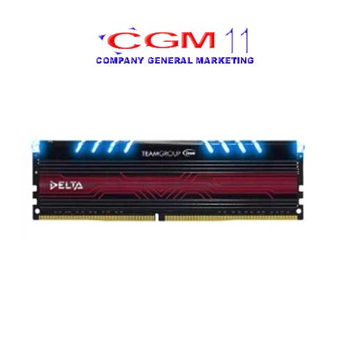 TEAM DELTA Series DDR4-2400（PC4-19200）white/blue 8GB x 2 Dual Channel Led Module ) DDR4-2400（PC4-19200）white/blue 8GB x 2