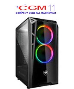 CASE TURRET RGB / MID TOWER/ TWO INCREDIBLE RGB FANS w/ CONTROL BOX