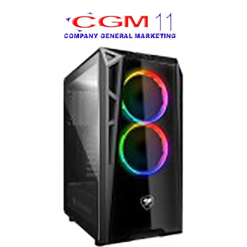 CASE TURRET RGB / MID TOWER/ TWO INCREDIBLE RGB FANS w/ CONTROL BOX