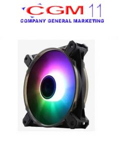 PARADOX GAMING FAN FLOWING RGB F12A32I16FRGB (Aurora III Inner) – 2 Ring - 1X6 PIN CONNECTED WITH CONTROL BOX LEAF COLOR BLACK TRANSPARENT
