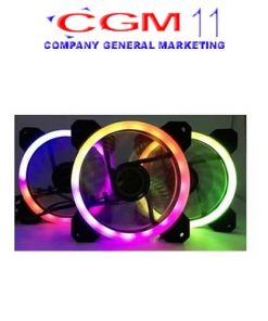 PARADOX GAMING FAN SINGLE FLOWING RGB F12A3216FRGB (Aurora III) LED TYPE DOUBLE RING FLOWING RGB COLOR FOR USE WITH CONTROL BOX
