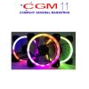 PARADOX GAMING FAN SINGLE FLOWING RGB F12A3216FRGB (Aurora III)DIMENSIONS 120mm * 120mm *25mm